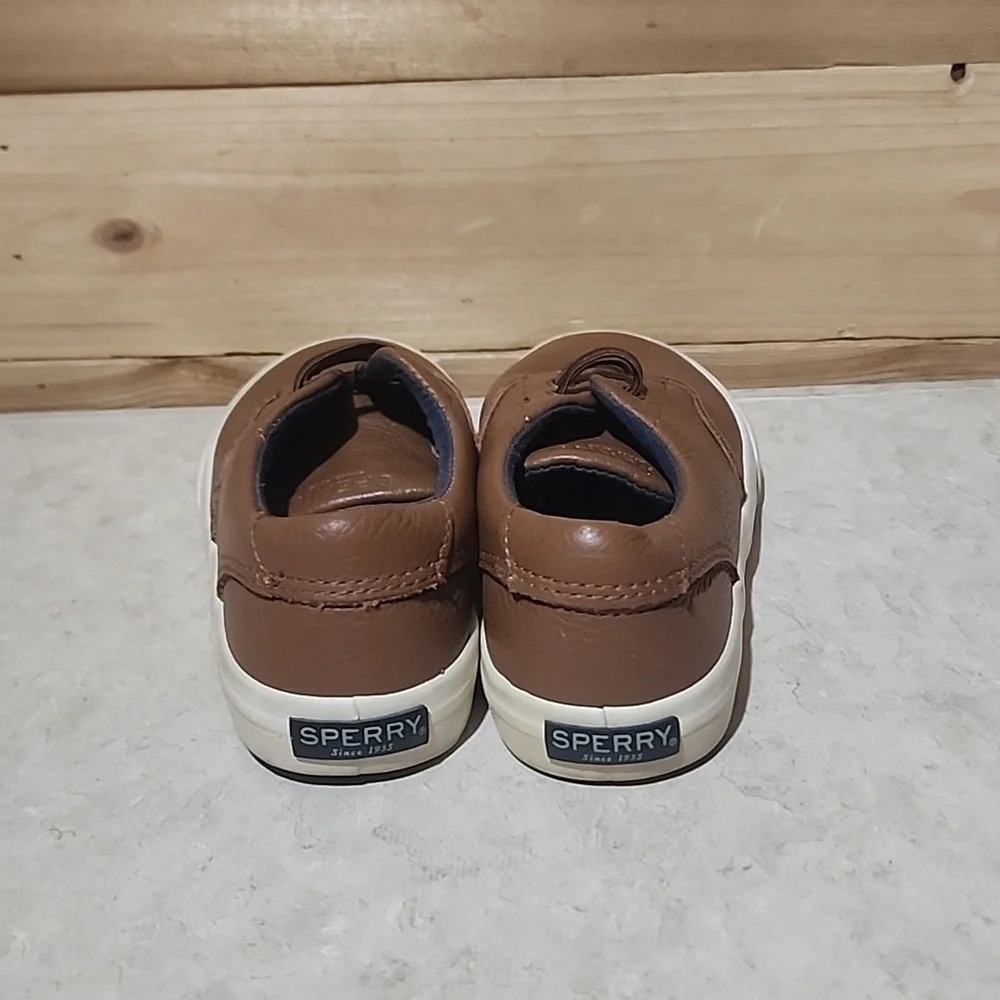 Sperry Top Slider Kids Shoes Size 11M Striper II Jr leather